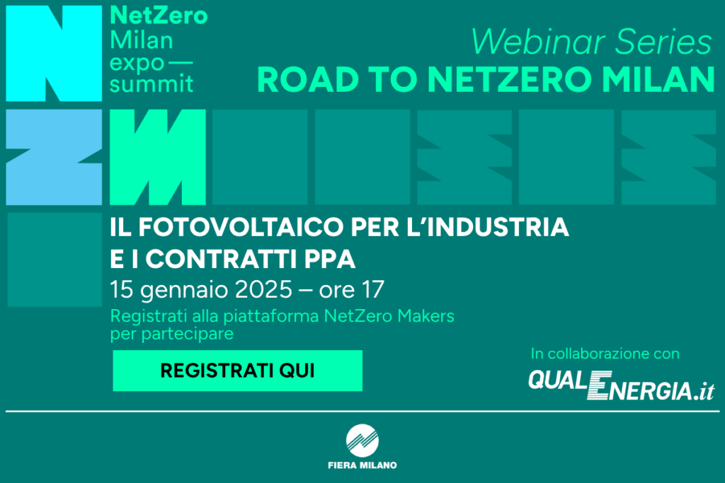Webinar NetZero Milan: il fotovoltaico per l’industria e i contratti PPA