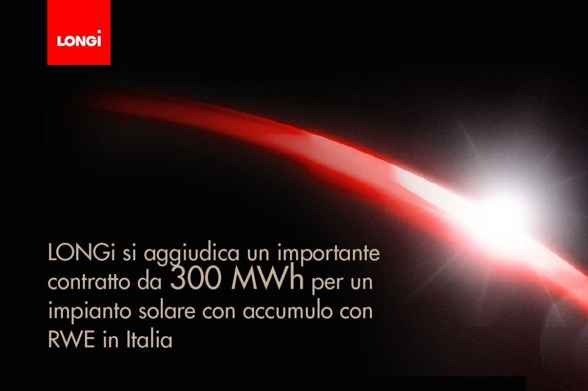 LONGi, la soluzione integrata solare con accumulo anche in Italia